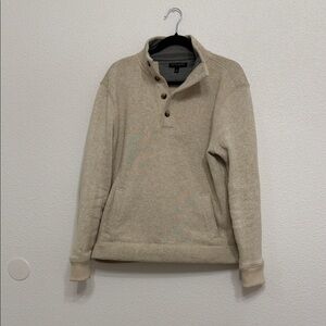 Banana Republic Beige Button-Up Sweater